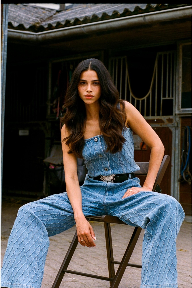 ELISSA TOP 25ZSF11 902 DENIM LIGHT BLUE